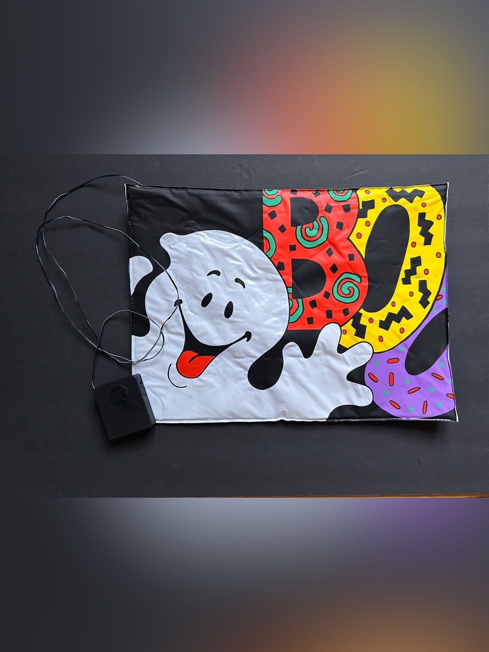 Vintage Halloween 90s Ghost “Boo” Talking Doormat